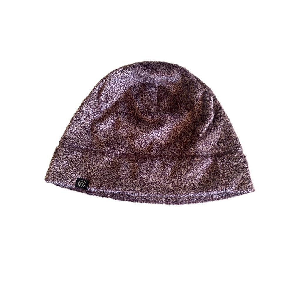 C9 Champion Beanie Purple Marled Fleece Skull Cap One Size Athletic Winter Hat
